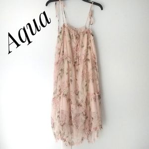 Aqua Womens Floral Strap Dress- missing belt